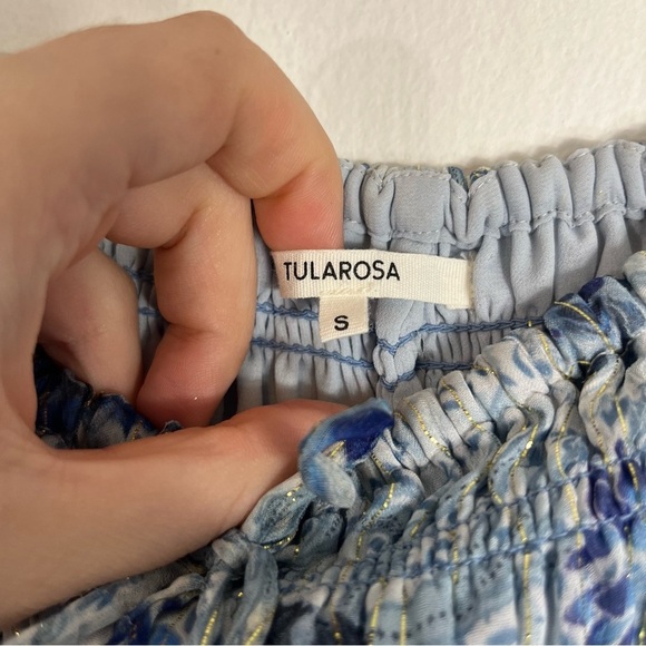 NWT Tularosa Belen Pant in Belen Batik Floral Blue Small - Picture 8 of 8